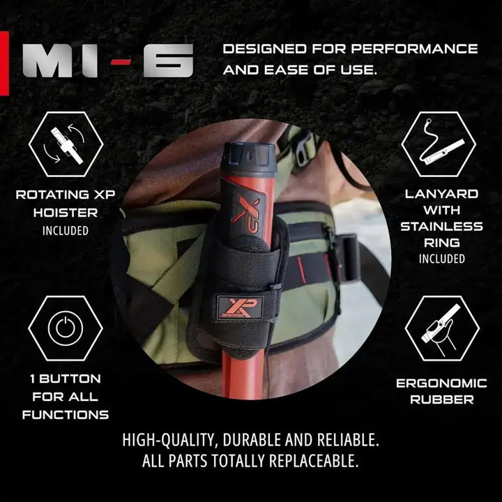 XP - MI-6 Pinpointer - Vanntett Finsøker med Trådløs Kobling - Game-On.no