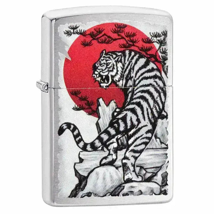 Zippo Lighter - Asian Tiger Design - Game-On.no