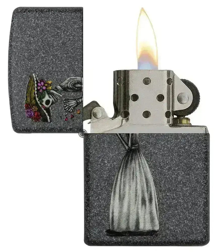Zippo Lighter - Iron Stone Couple - 2stk - Game-On.no