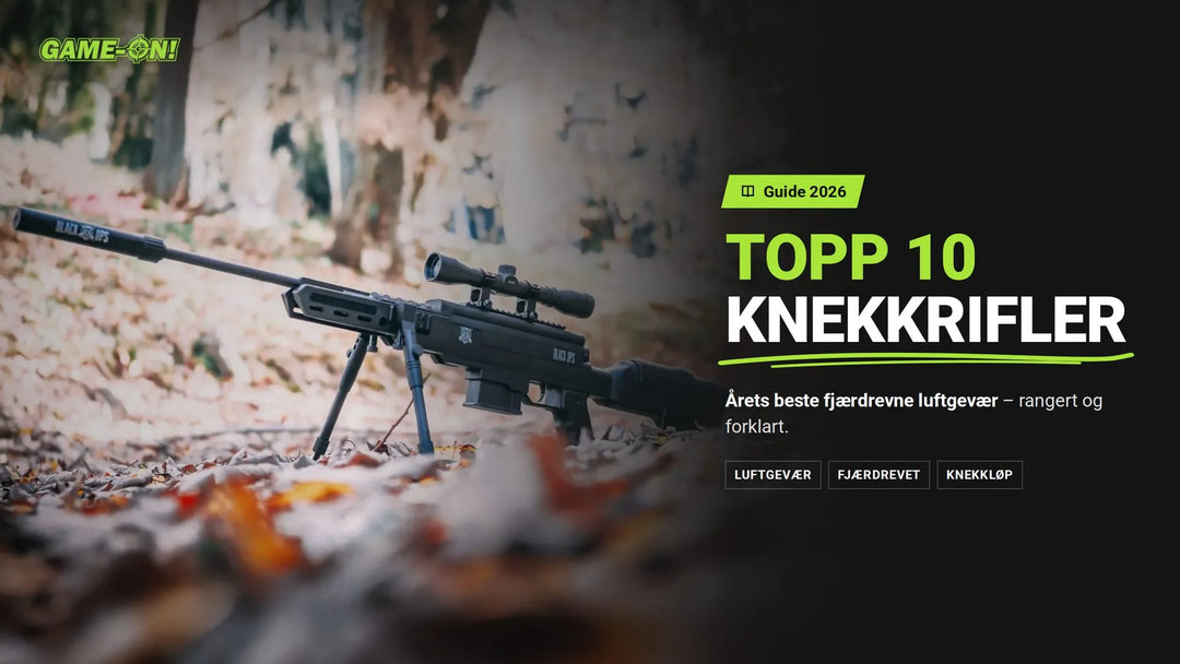 Topp 10 knekkrifler 2026 – beste fjærdrevne luftgevær