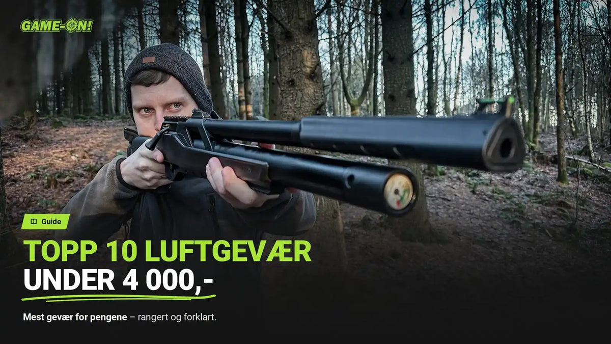 Topp 10 luftgevær under 4000kr (2026-guide)