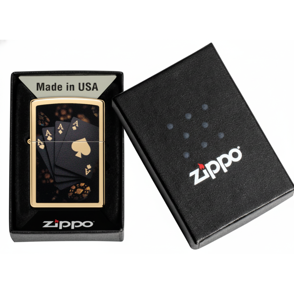 Zippo Lucky Aces Design Lighter