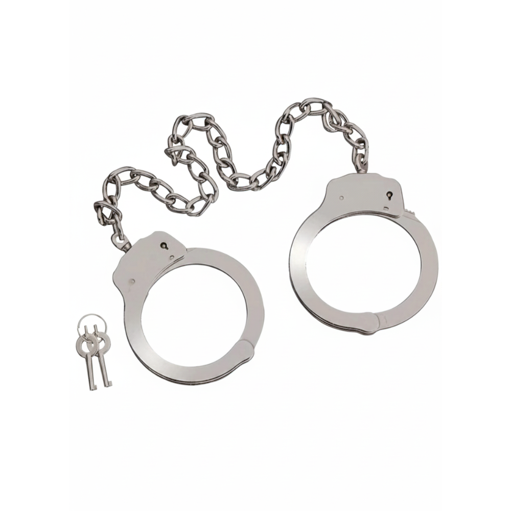 MTech USA - Håndjern i Karbonstål med Dobbel Lås - Ekstra Lang Lenke