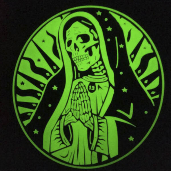 Patch - Santa Muerte gumi - Világító