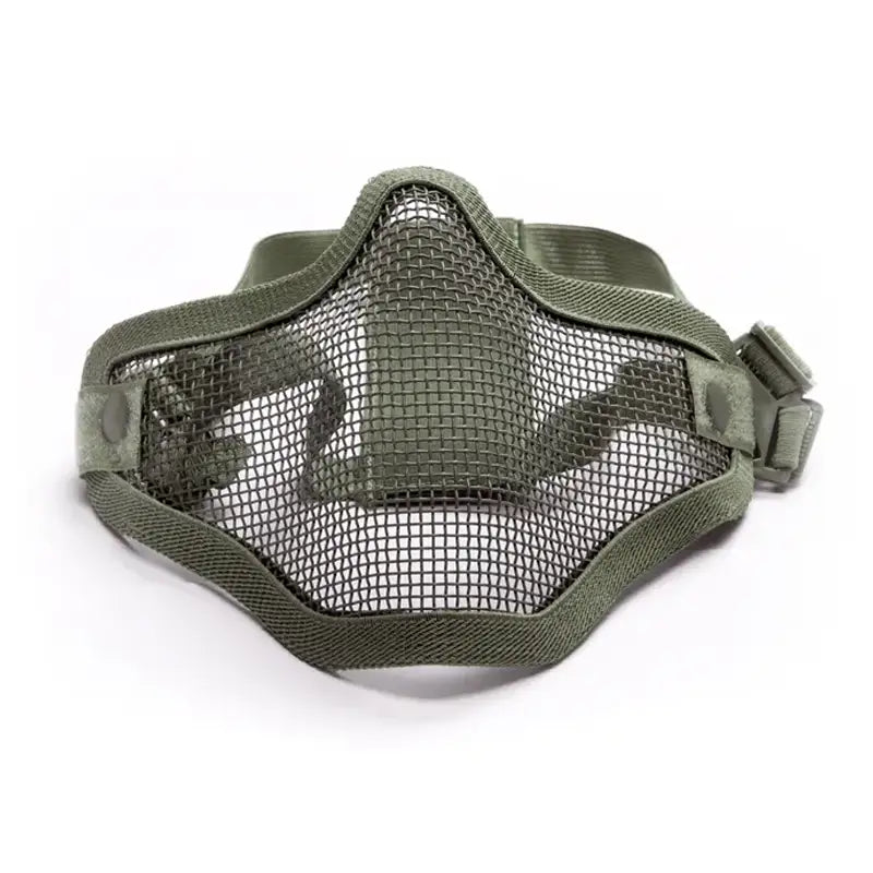 Hálós maszk ráccsal - olíva