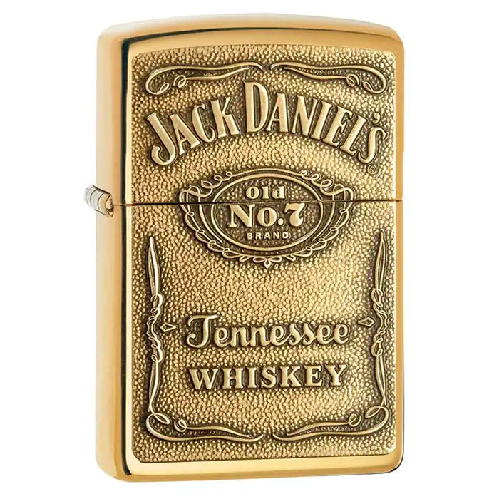 Zippo öngyújtó - Jack Daniels logó - sárgaréz színű öngyújtó
