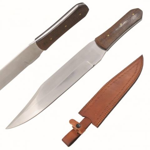 Old Ram - Frostwood Hunter - Håndlaget Bowiekniv med Slire