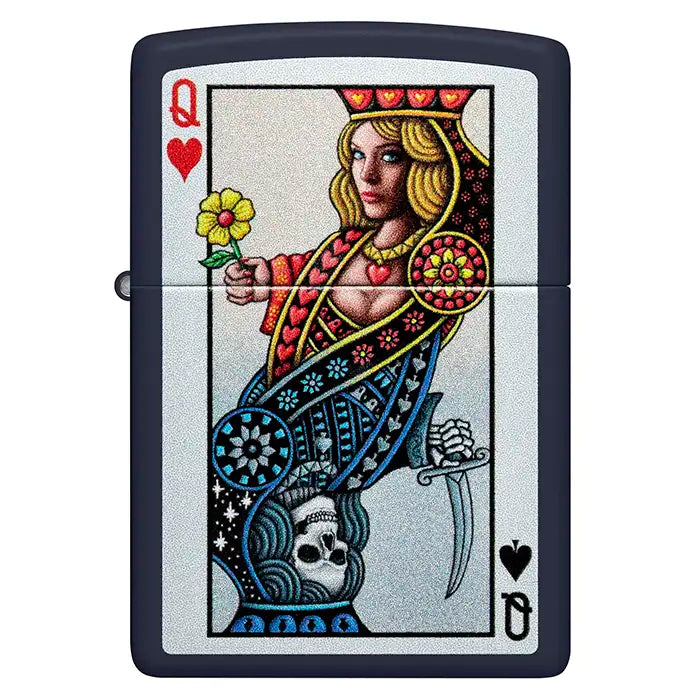 Zippo öngyújtó – a szívek királynője design