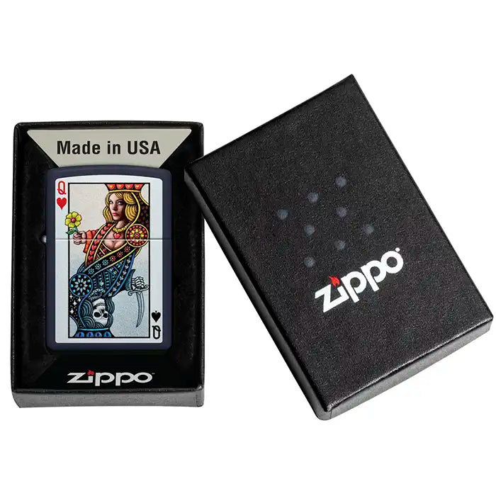 Zippo öngyújtó – a szívek királynője design