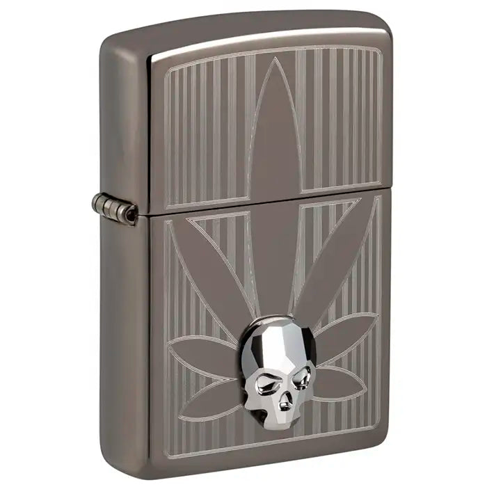 Zippo - Cannabis és 3D koponya
