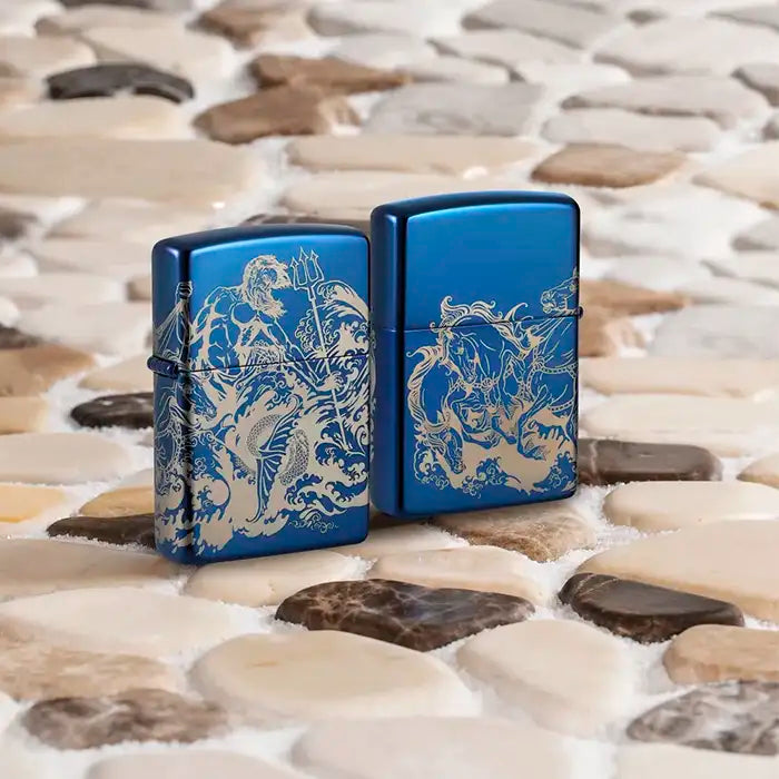 Zippo - Poseidon Atlantis Design
