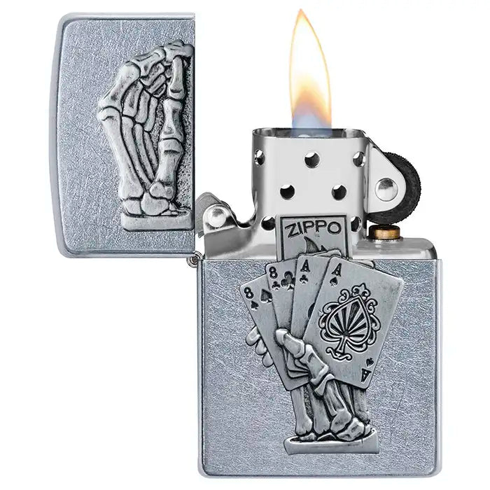 Zippo öngyújtó – 3D-s halott ember kézi design