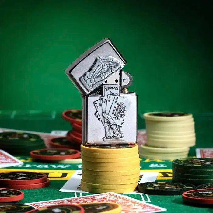 Zippo öngyújtó – 3D-s halott ember kézi design