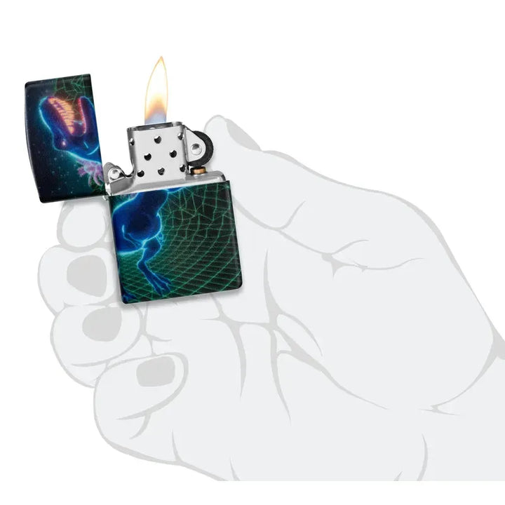 540 Cyber Dino Motiv - Lighter - Game-On.no