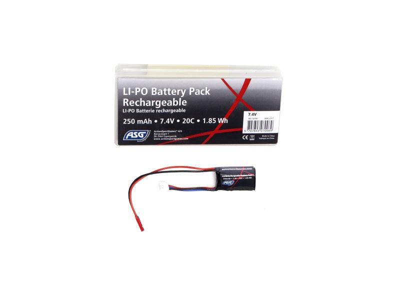 7.4V Batteri 250 mAh 20C Li-Po - Game-On.no