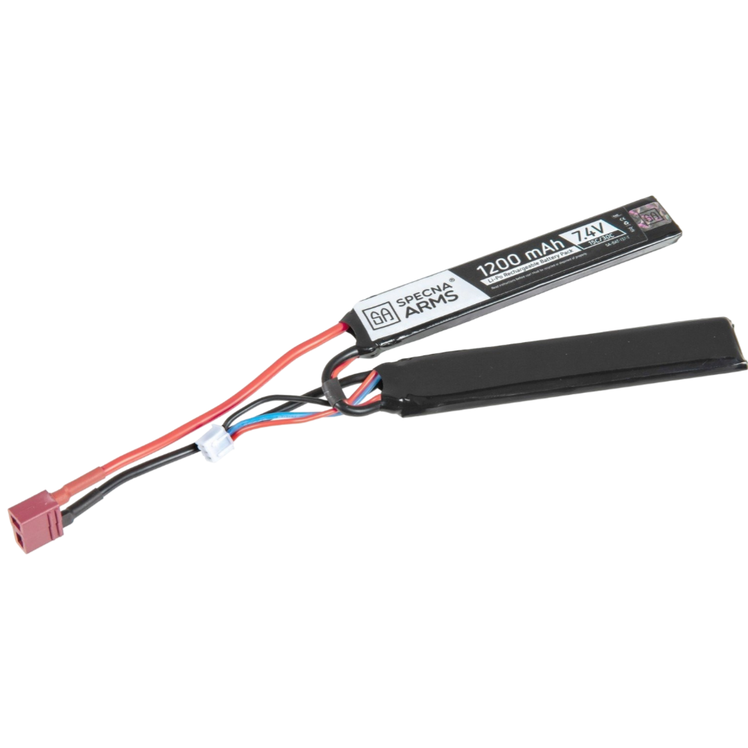 Li-Po Batteri 7.4V 1200mAh Sticks - 15/30C - T-Connect (Deans)