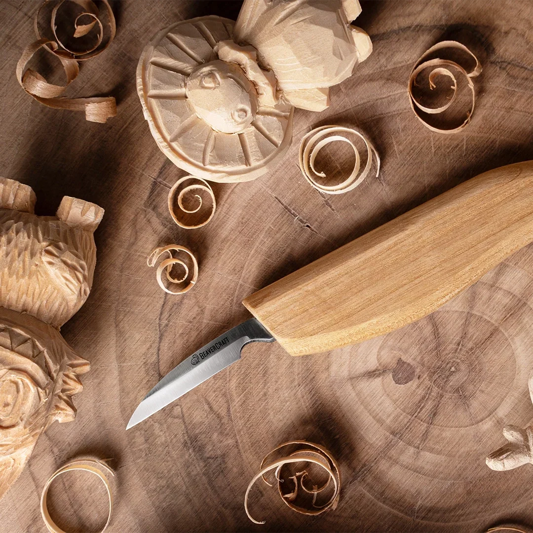 BeaverCraft C8 Detaljkniv for Treskjæring - treskjæring