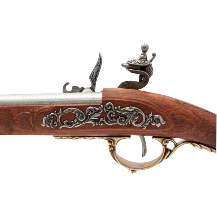 Napoleon Rifle 1807 Replika - Flintlåsrifle i Metall og Tre