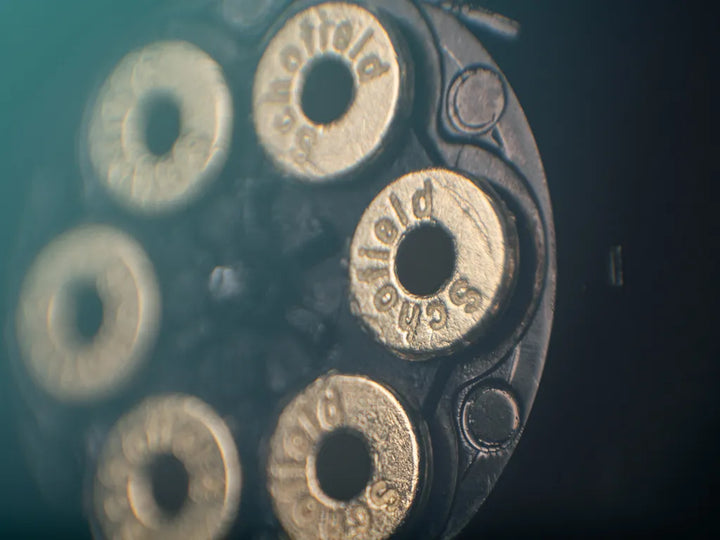 Schofield sz. 3 revolver - Full Metal - 4,5 mm BB - Elefántcsont nikkel