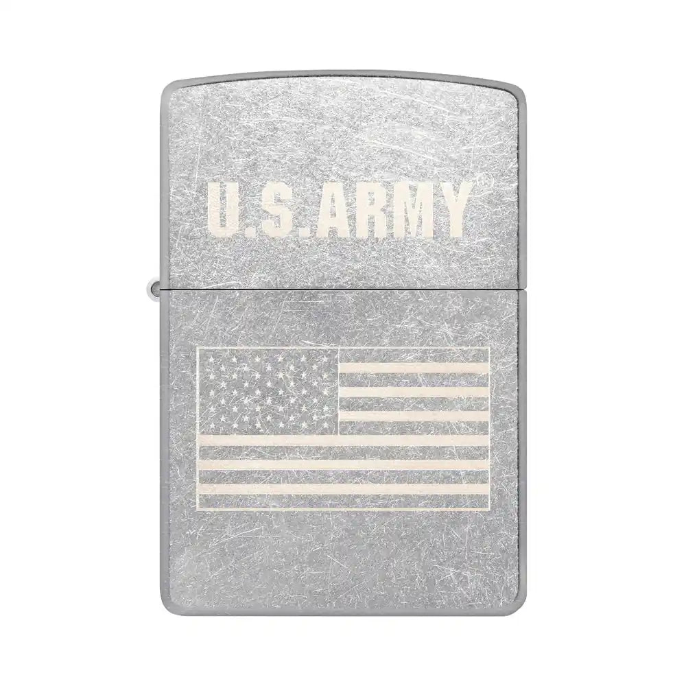 Zippo - U.S. Army® Flagg Motiv - Street Chrome Lighter