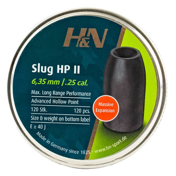 H&N Slug HP II .250 6.35mm 36gr Slugs - 120 stk