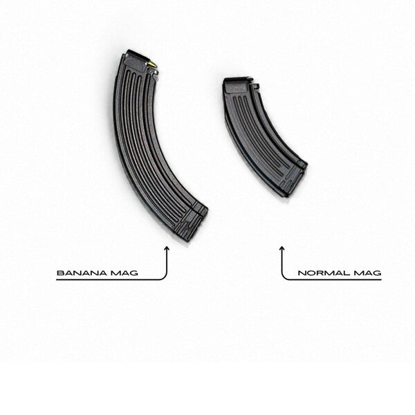 Goatguns AK47 sort bananmagasin på modell