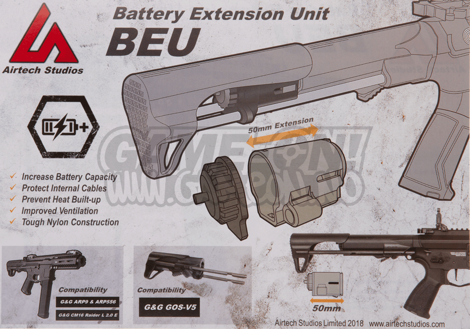 BEU Batteri Forlengelsesenhet til ARP9/ARP556 - gameon.eu