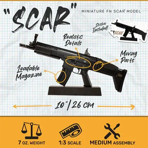 Mini FN SCAR - Replica Model - Fekete