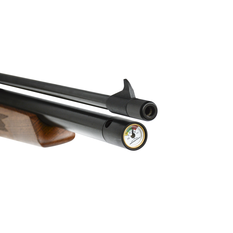 Snowpeak - Lynx 4.5mm PCP Drevet Luftgevær med Demper - Trekolbe