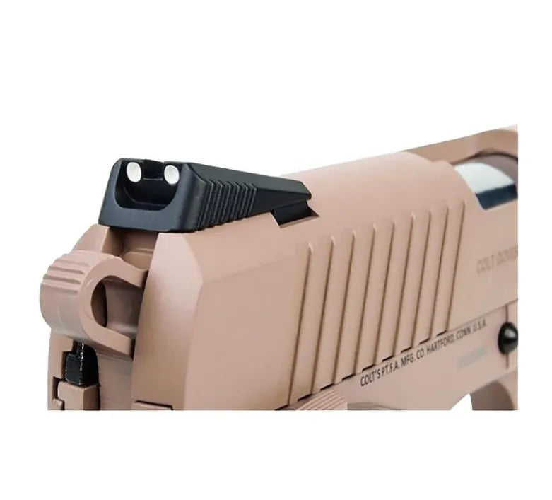 Colt M1911 M45A1 TAN - Co2 drevet Softgun med Blowback - Game-On.no