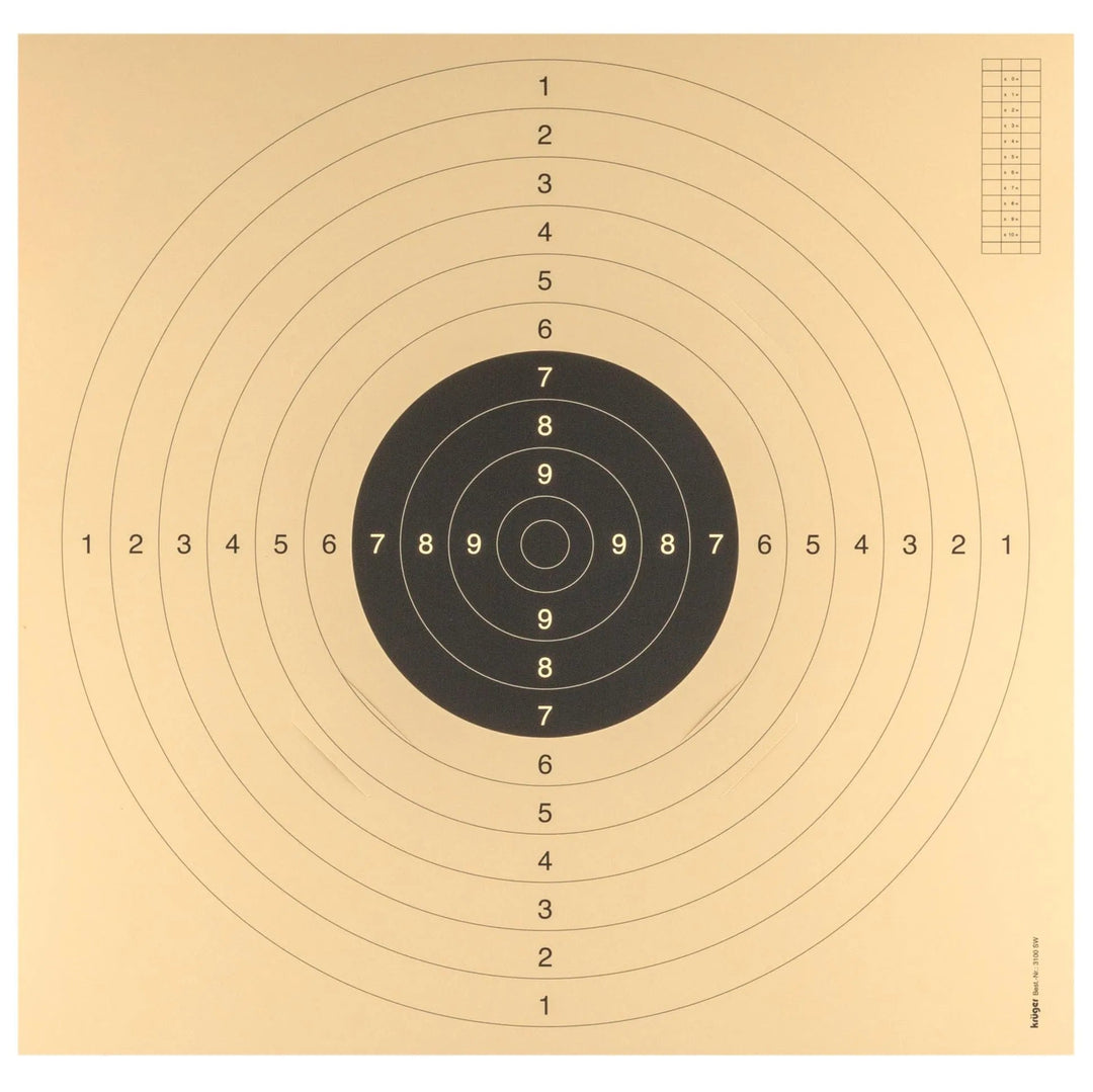 FFT og ISSF Godkjente Pistol Blinker - 55cm x 53cm - 100stk - Game-On.no