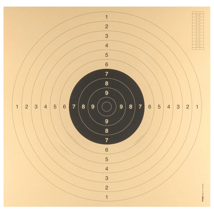FFT og ISSF Godkjente Pistol Blinker - 55cm x 53cm - 100stk - Game-On.no
