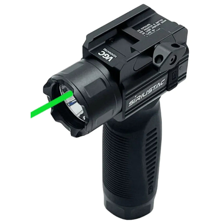 Frontgrep med Grønn Laser og Lykt (2000 Lumen) - 21mm Rail - Game-On.no