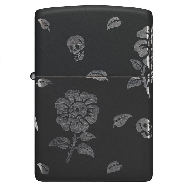 Zippo Flower Skulls Lighter
