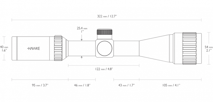 Hawke - Vantage 3-9x40 AO - 30/30 Duplex - gameon.eu