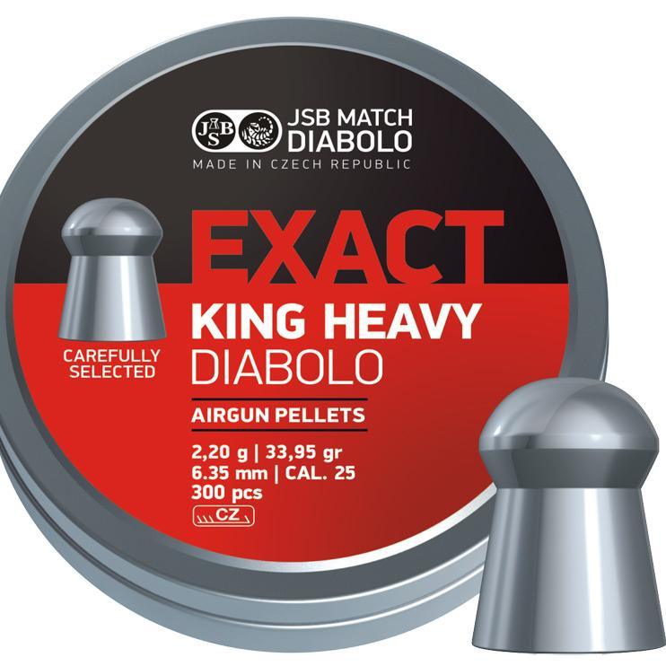 JSB Exact King Heavy - 6.35mm - 150stk - gameon.eu