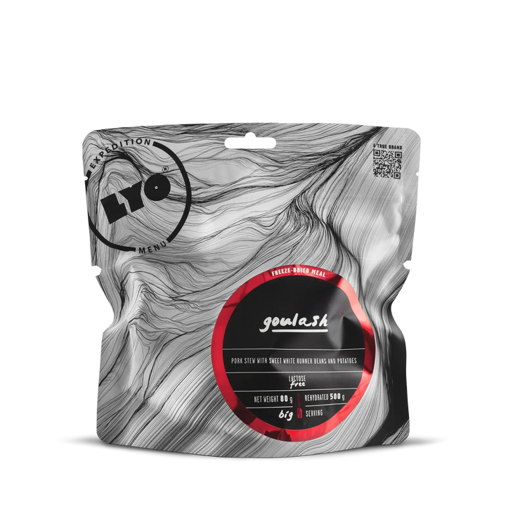 LYOFOOD Gulasj – Smakfull svinegryte med bønner og potet - Game-On.no