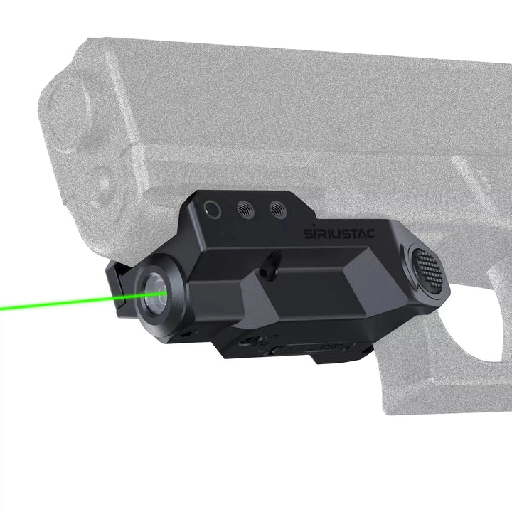 Micro Grønn Laser til Våpen - 21mm Rail - Oppladbar - Game-On.no