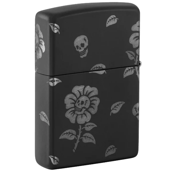 Zippo Flower Skulls Lighter