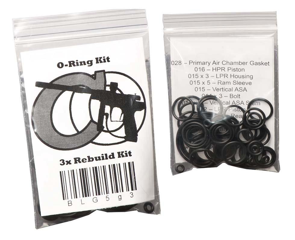 O-ring kit for Dye DM4,5,C,6,7 (x3) - gameon.eu