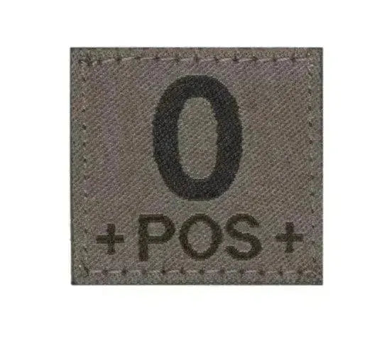 Patch - Blodtype 0+ Borrelås - Type 0 Positiv - Game-On.no