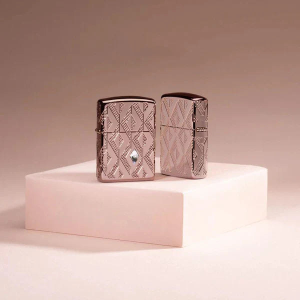 Zippo Armor Geometric Diamond Lighter