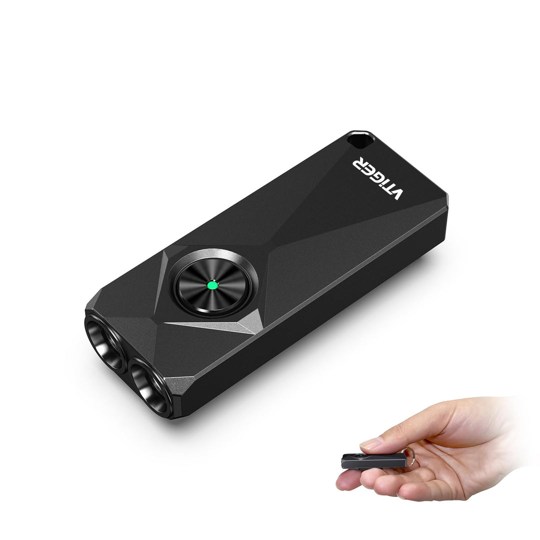 Siriustac VTiger K1 - Oppladbar Mini Lommelykt - 800 Lumen - Game-On.no