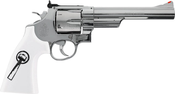 Smith & Wesson 629 “Trust Me” – 4.5mm BB CO₂ Revolver, Nikkel - Game-On.no