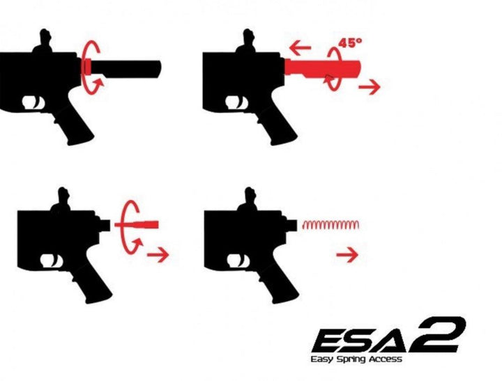 Specna Arms - E06 EDGE 2.0 Elektrisk Softgunrifle - Svart - gameon.eu