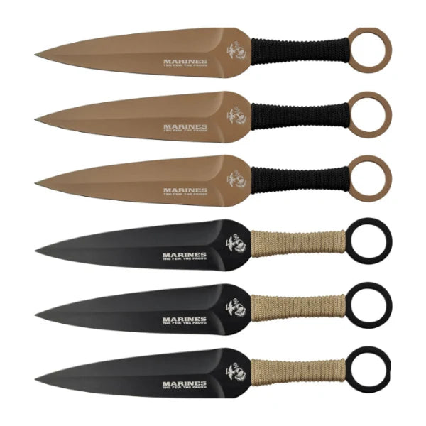USMC Throwing Academy Kastekniver - 6-pakning