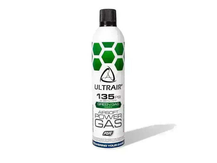 Ultrair Green - Softgungass med Silikon - 570ml 135psi - Game-On.no