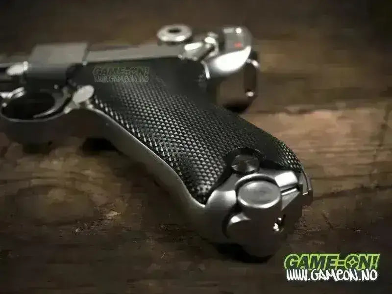 WE - Luger P08 8inch Full Metall - Sølv - Game-On.no