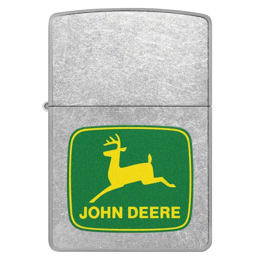 Zippo - John Deere Klassisk Logo - Street Chrome Lighter - Game-On.no