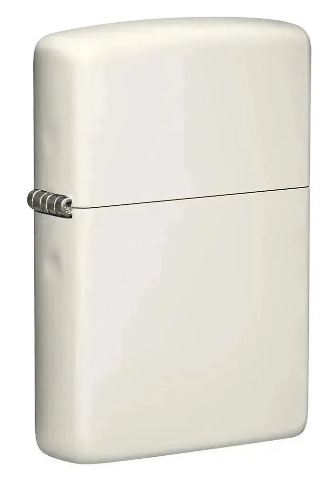 Zippo - Klassisk Hvit Selvlysende Lighter - Game-On.no